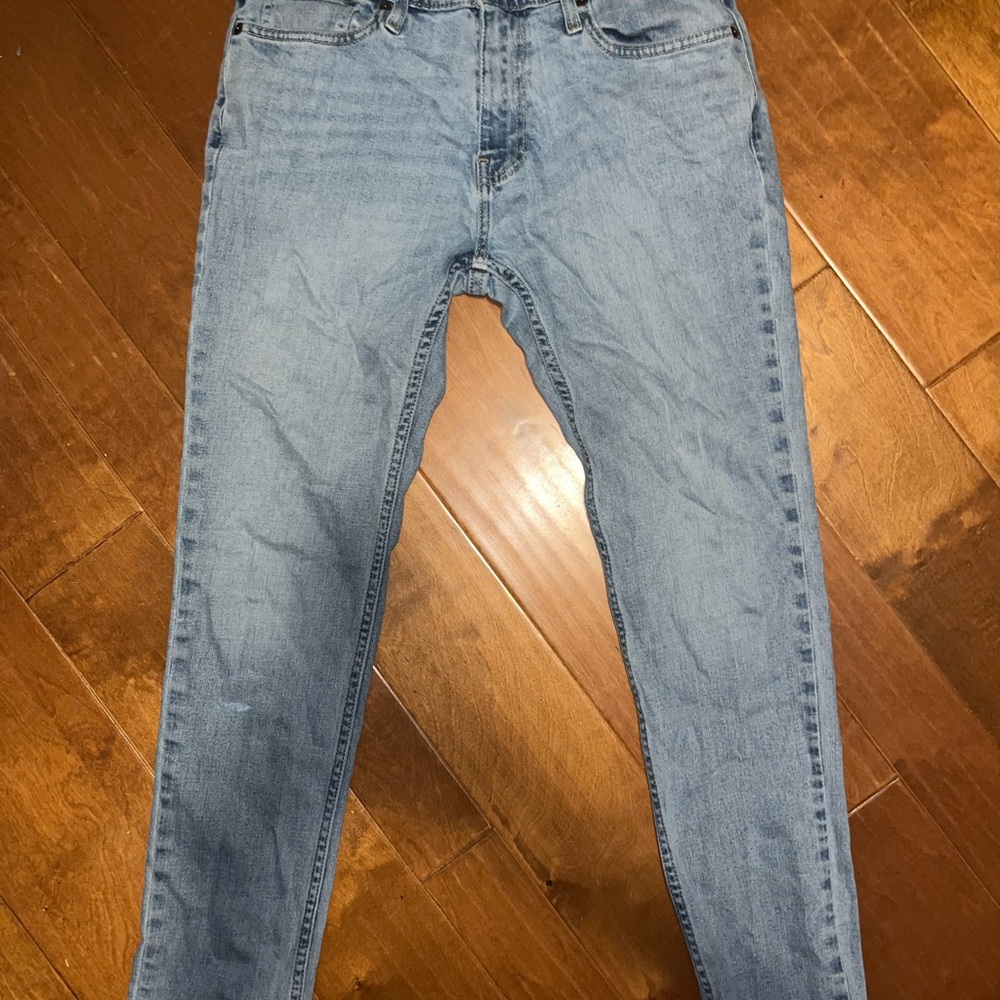 Hollister Men's Light Blue Skinny Jeans